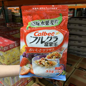 上海costco日本Calbee卡乐比富果乐水果燕麦片谷物500g早餐即食品