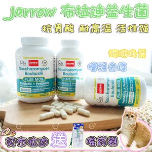 jarrow布拉迪益生菌猫狗用调理肠胃消化吸收腹泻呕吐应激酵母