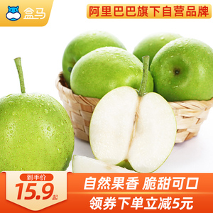 盒马河北黄冠梨3斤装单果220g+当季新鲜水果应季翠玉蜜梨