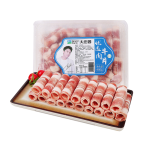 大庄园优选牛肉片480g/盒牛肉卷