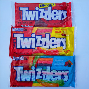 美国美剧低脂零食糖多滋乐扭扭糖扭曲糖果TWIZZLERS TWISTS CANDY