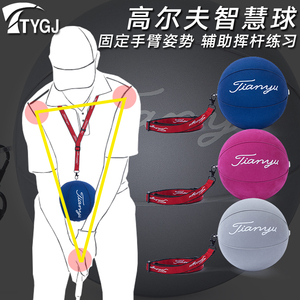 高尔夫智慧球 充气球挥杆练习推杆固定手臂纠正辅助矫正训练器