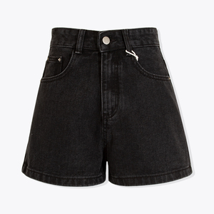 Jeans house2022夏季新款厚实感面料90s美式A字形高腰牛仔短裤子