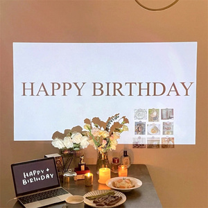 生日快乐投影灯投影仪ins韩国happy birthday小红书派对拍照道具