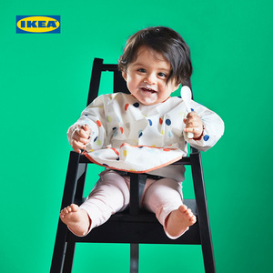 IKEA宜家KLADDIG克拉丁围嘴现代北欧婴儿圆点多色易清洗儿童
