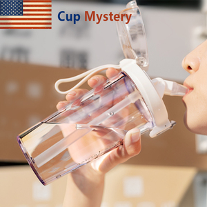 美国 cup mystery 材质时尚简约运动车载吸管男士女士儿童随手杯