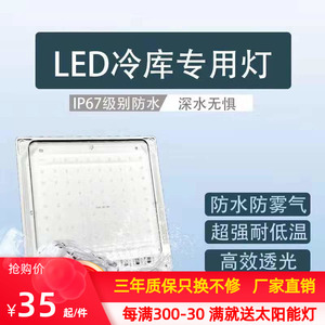 冷库灯专用led防水防潮防爆照明45w20瓦卫生间灯具浴室低温三防灯