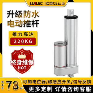 电动推杆往复推拉电机自动伸缩杆小型直流12v24v工业大推力升降器