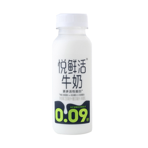 君乐宝悦鲜活牛奶250ml+赠10ml/瓶