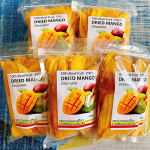 泰国风味芒果干500g一斤大袋酸甜水果干蜜饯整箱散装零食中通包邮