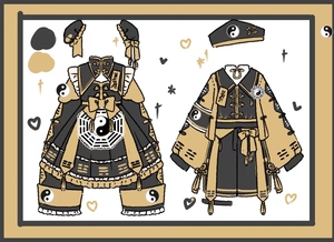 神仙猫 原创设计新款 意向金 Lolita小道士连衣裙正版JSK日常轻lo