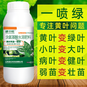 黄叶烂根死苗一喷绿叶面肥蔬菜花卉果树植物通用型绿叶素一喷绿