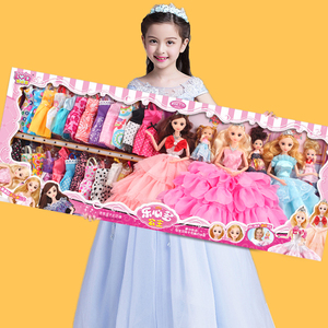 仿真洋娃娃套装换装衣服礼盒2021新款公主女孩玩具儿童宝宝礼物