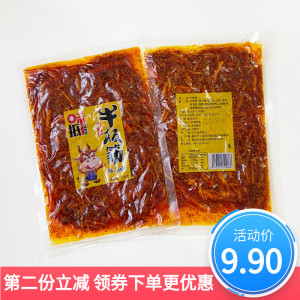 东北特产即食牛板筋150g辣条零食甜辣酱香自拌朝鲜族风味麻辣牛肉