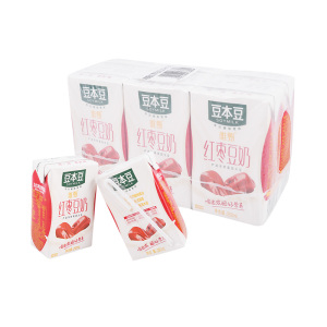 豆本豆利乐包唯甄红枣豆奶250ml*6盒