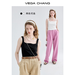 VEGA CHANG吊带背心女内搭设计感小众美背小衫2022打底衫上衣外穿