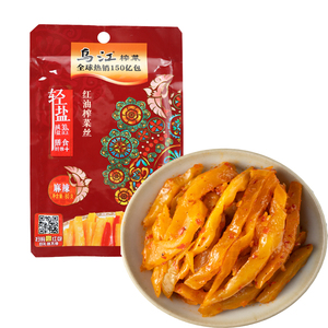 乌江麻辣榨菜80g红油榨菜丝乌江涪陵榨菜咸菜 下饭菜开味菜麻辣味