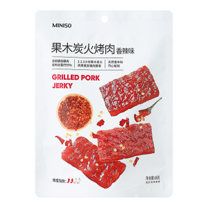 名创优品果木炭火烤肉 MINISO猪肉脯猪肉干即食休闲零食品小包装