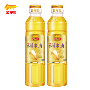 金龙鱼稻米油800ml 双一万稻田里稻谷米糠油400ml*2 营养健康瓶装