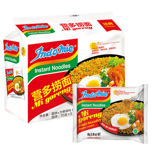 印尼进口indomie营多捞面干拌面泡面80g*10袋装拉面方便面速食品