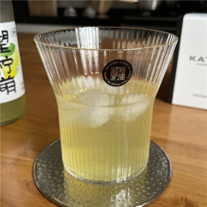 日本原装进口手工制造无铅玻璃杯人工吹制威士忌杯水杯冷饮杯