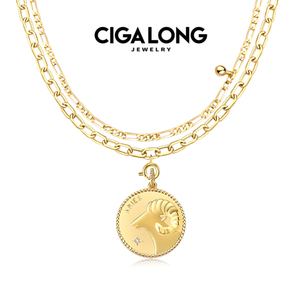 预售15天 CIGALONG原创新款十二星座双层叠戴项链