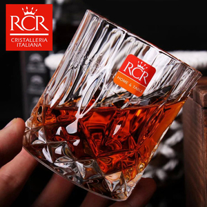 意大利RCR原装进口水晶玻璃威士忌烈酒杯洋酒杯洛克啤酒水杯杯