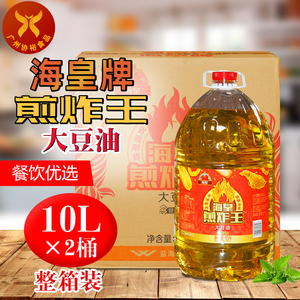 海皇牌 煎炸王大豆油10L*2桶 整箱 益海嘉里出品餐饮烹饪煎炸色泽