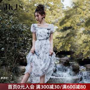 改良旗袍女夏季年轻款气质高端少女2022年新款中国风新中式连衣裙
