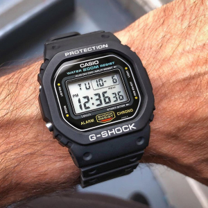 卡西欧手表男casio g-shock DW5600E-1 周杰伦复古款基础小方块表