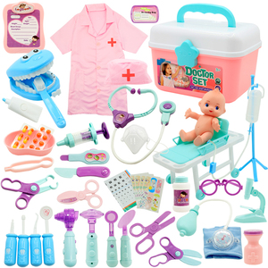小医生儿童玩具套装牙医疗箱护士打针听诊器工具过家家扮演男女孩