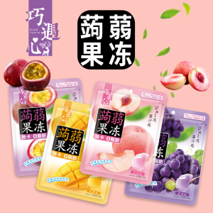 巧遇心新品网红日式蒟蒻果冻零脂低卡零食果味儿童休闲食品108克