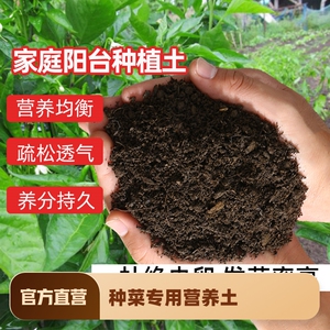 种菜专用土壤阳台果蔬菜营养土种植土花泥土有机泥炭育苗土通用型