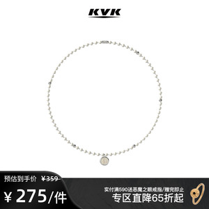 KVK人造珍珠贝母项链女小众设计感新款潮颈链小众高级感吊坠饰品