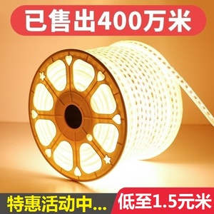 LED灯带客厅吊顶家用超亮氛围装饰软灯条线灯户外防水长条灯220V