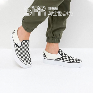 VANS/范斯 经典棋盘格slip-on一脚蹬帆布鞋男女鞋VN000EYEBWW