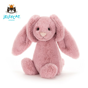 英国jELLYCAT害羞粉色郁金香邦尼兔网红毛绒安抚玩具床上睡觉抱枕