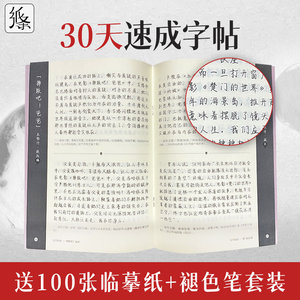 作文纸条见字如面30天速成字帖钢笔练字帖入门临摹大学生高中初中成年练习好字