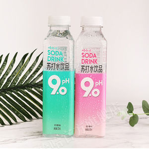 娃哈哈PH9.0柠檬味玫瑰味弱碱苏打水饮料500ml*15瓶装整箱哇哈哈