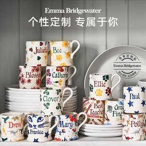 【定制款】Emma Bridgewater字母数字中号马克杯 陶瓷咖啡杯礼物