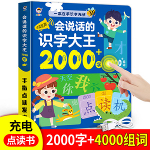 会说话的识字大王2000字儿童早教有声书幼儿园认字神器学习机挂图