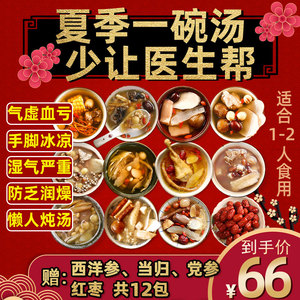 煲汤材料清补凉广东养生炖鸡炖汤料包气血滋补品药膳汤干货食药材