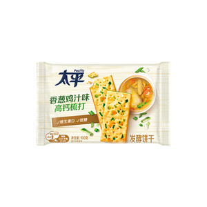 太平高钙梳打饼干香葱鸡汁味 100克/包