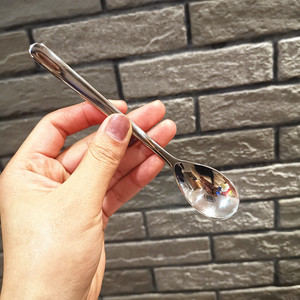 mini甜品勺304不锈钢冰激凌雪糕勺宝宝喂饭勺甜点勺蜂蜜勺搅拌勺