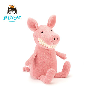 jELLYCAT英国微笑大牙猪疗愈毛绒陪伴玩具安抚玩偶公仔猪猪礼物
