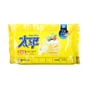 太平梳打饼干食品奶盐口味400g/包办公室零食清淡口味