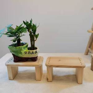 家用儿童原木小板凳矮凳长方形凳子脚踏板马桶凳新品加厚茶几简约
