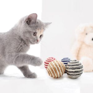 猫玩具猫咪自嗨解闷神器剑麻球用品逗小猫猫球幼猫逗猫棒宠物球球