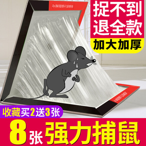 捉抓大老鼠贴超强力粘鼠板笼克星沾灭鼠捕鼠器神器一窝端正品家用