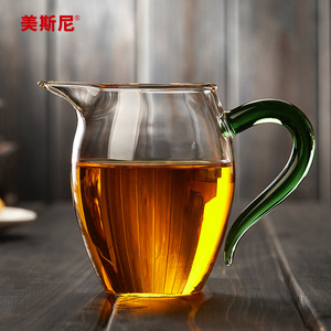 公道杯玻璃加厚耐热分茶器高档过滤泡茶茶具日式茶海公杯茶漏套装